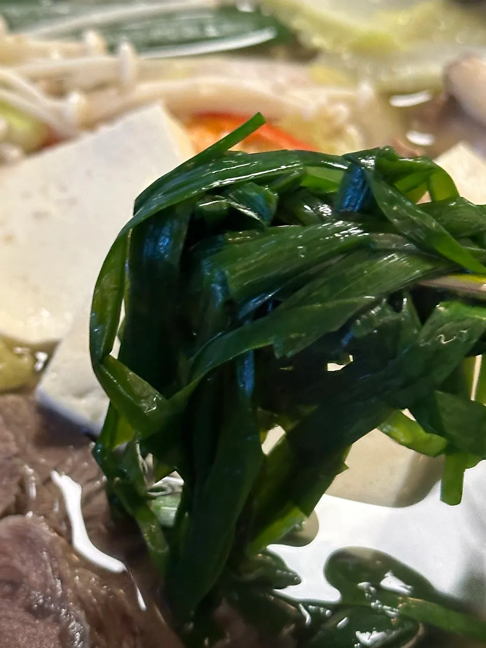 Cabbage cooked in hot-pot broth