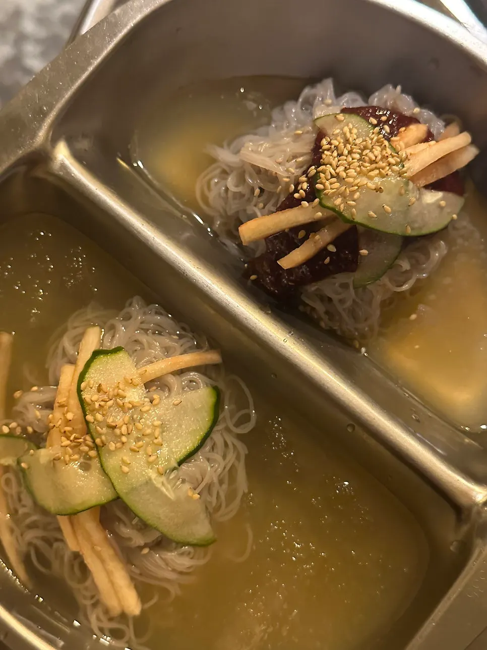 고기 식사 뒤 냉면