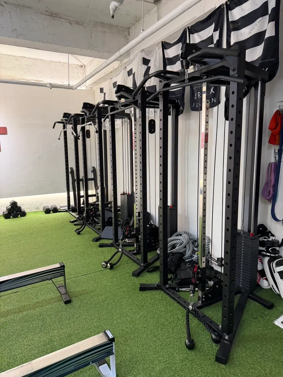 Equipment layout in the workout area