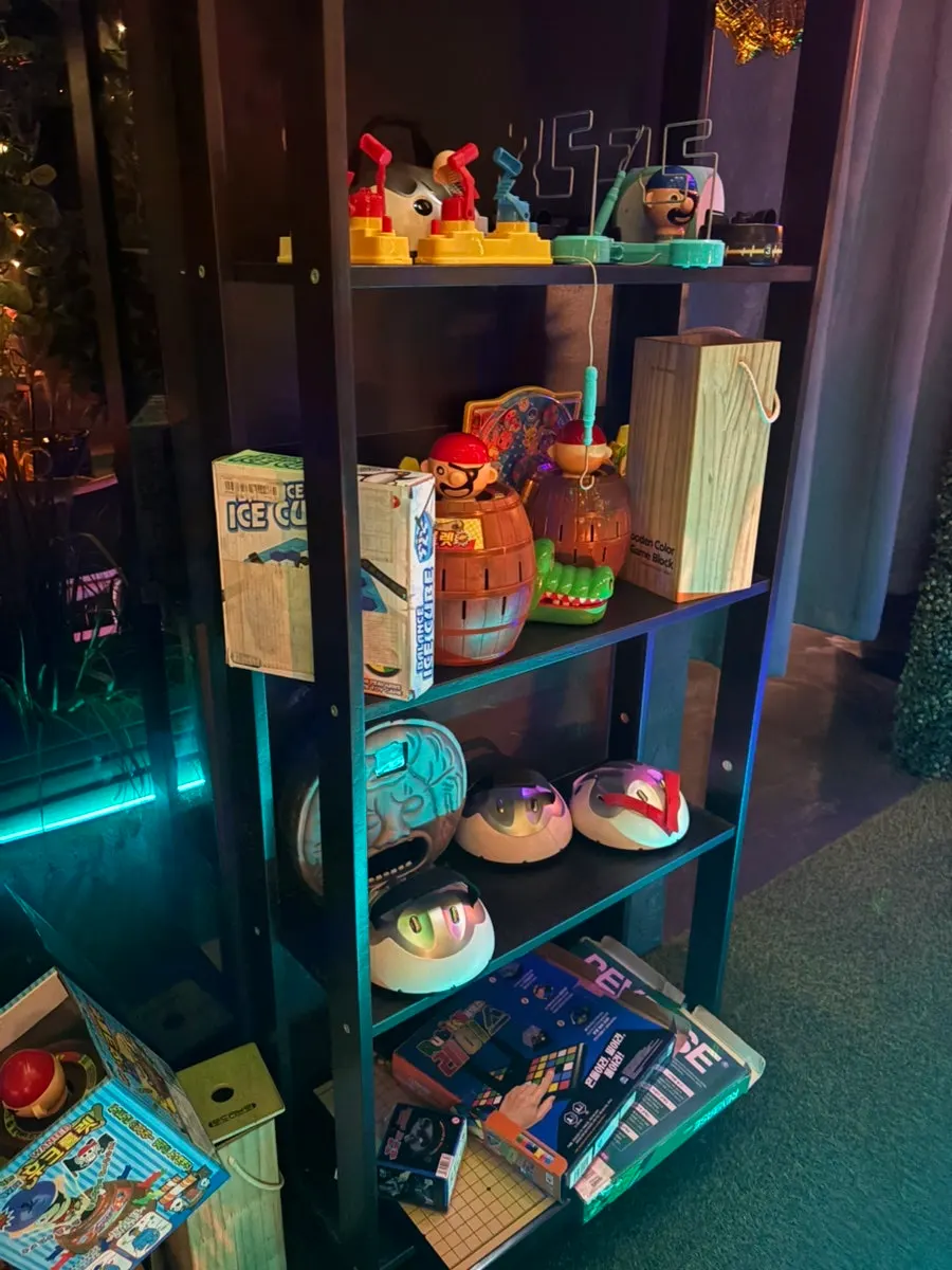 Karaoke and game area