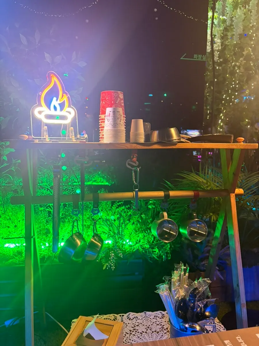 Smoking room inside the store