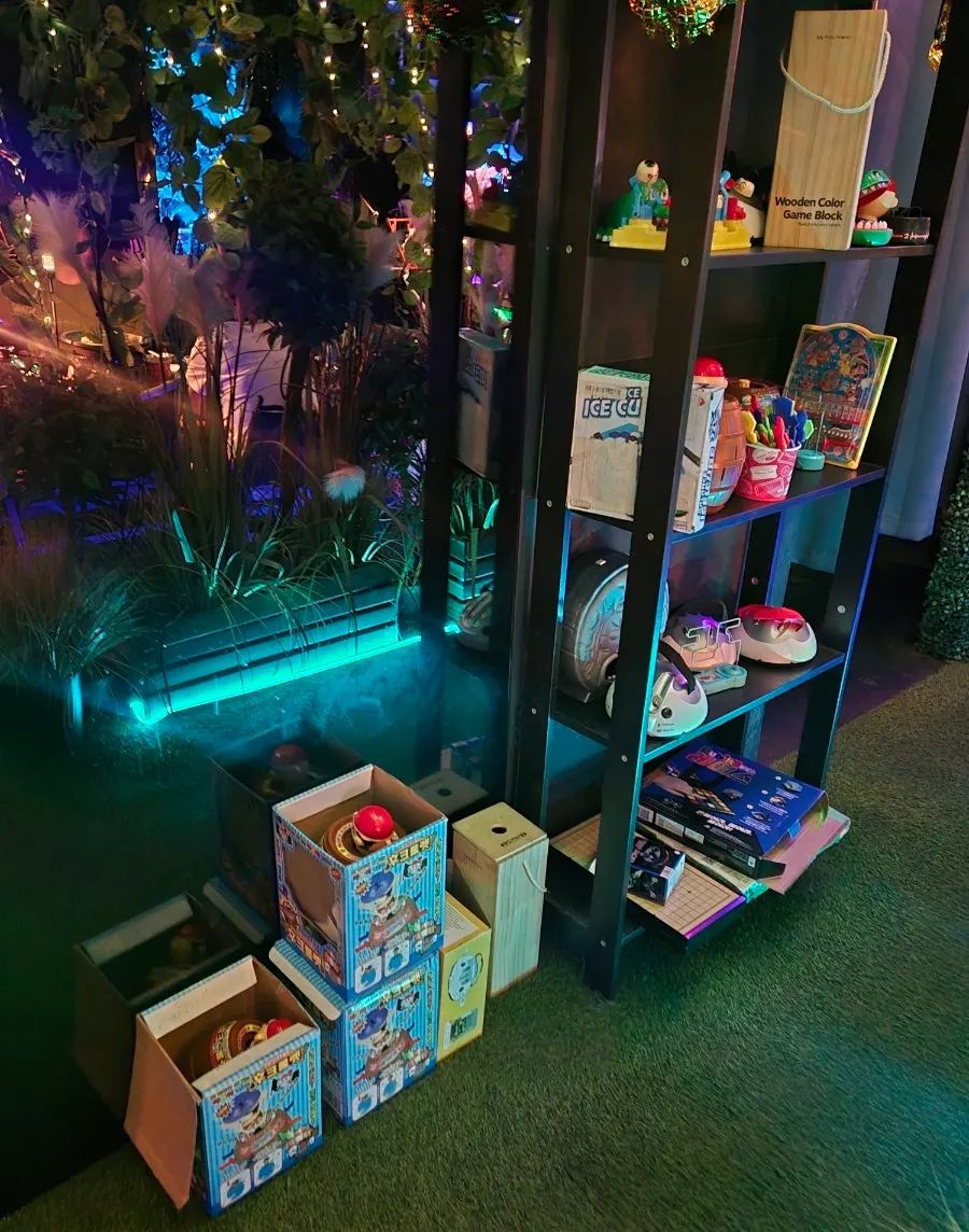Space for watching videos and enjoying karaoke
