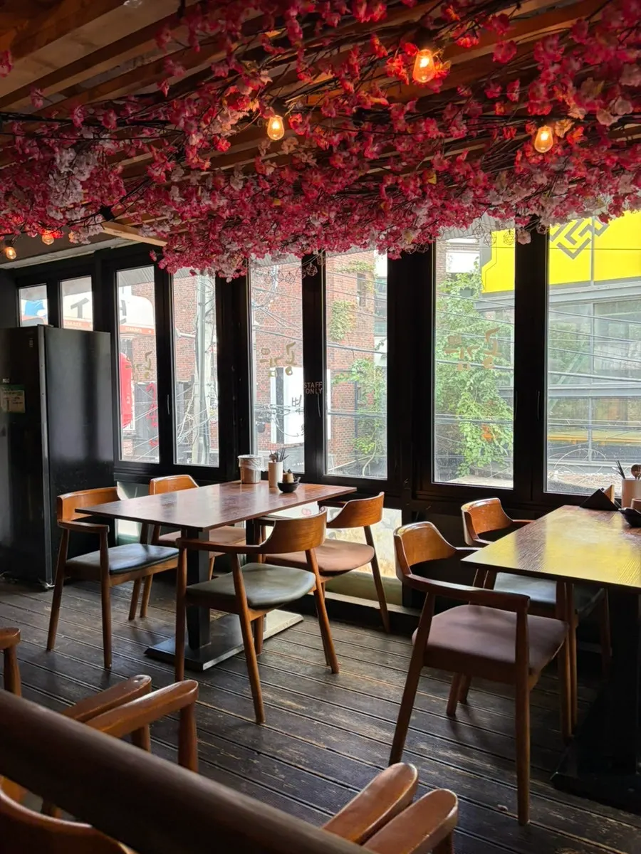 Spacious main hall of Hongdae Gonggam izakaya