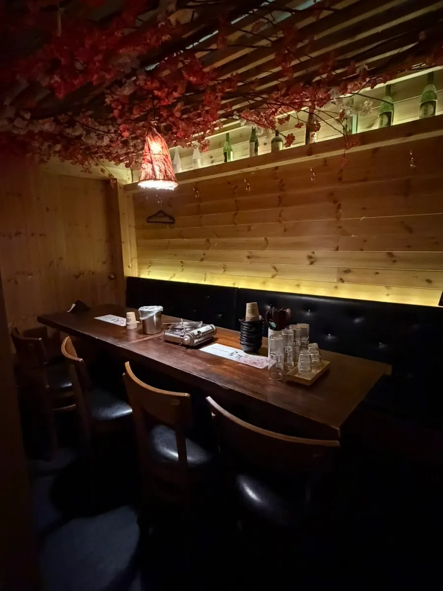 Table seating inside the Hongdae Gonggam room