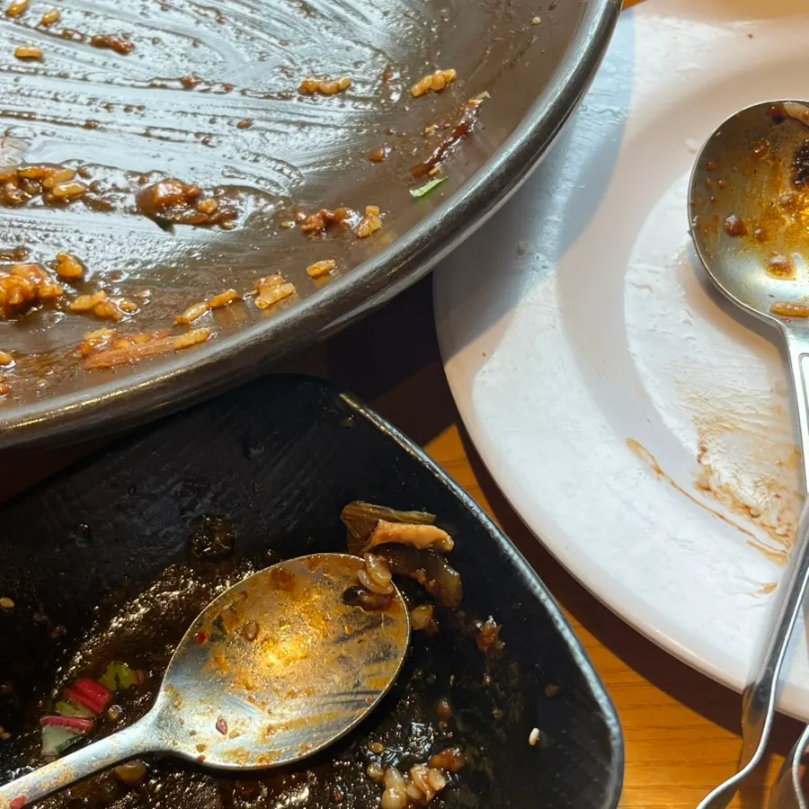 Nearly finished plate of jjimdak