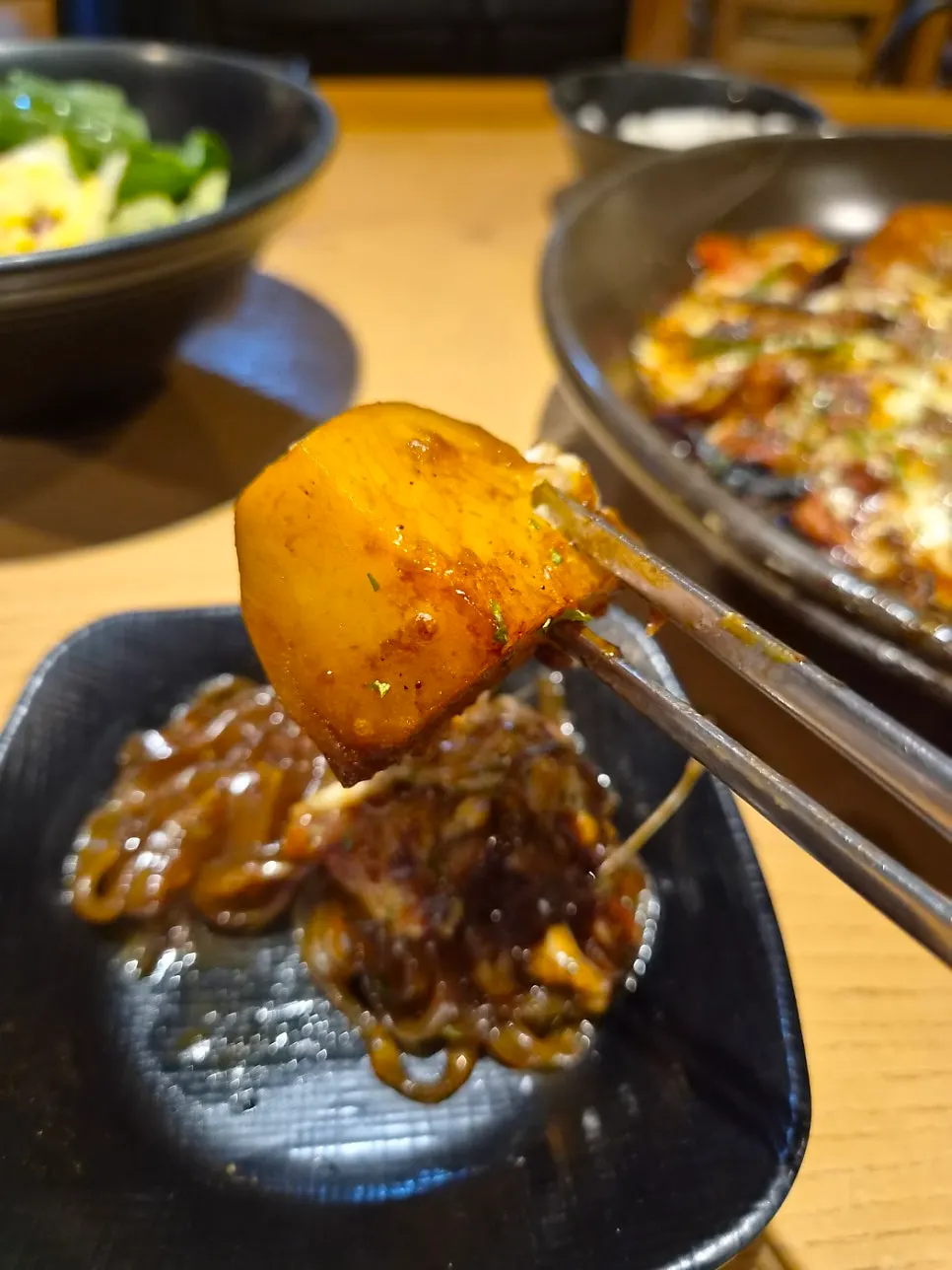 Fluffy, well-cooked potatoes and vegetables