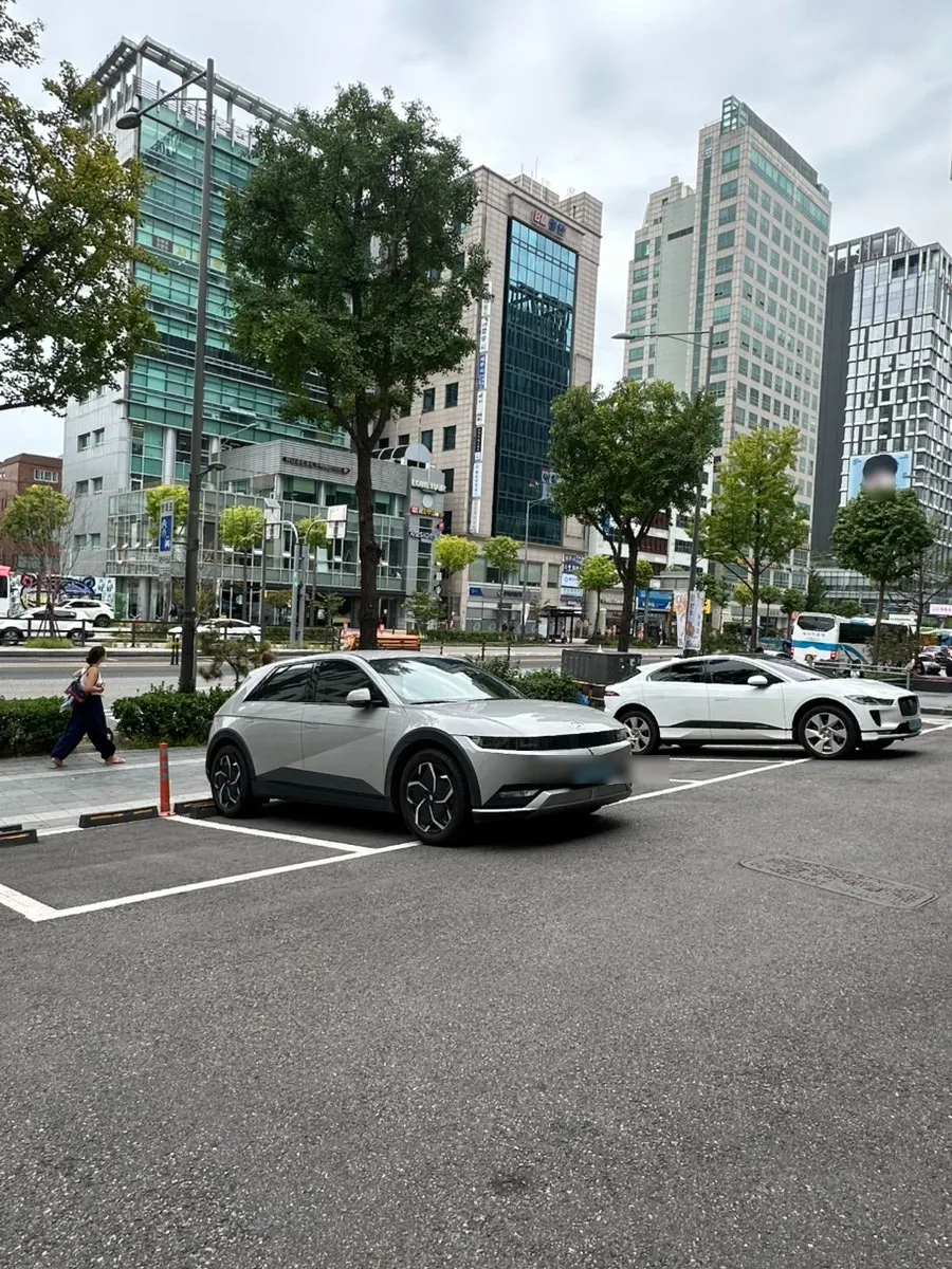 Shared parking lot with space for over 10 cars