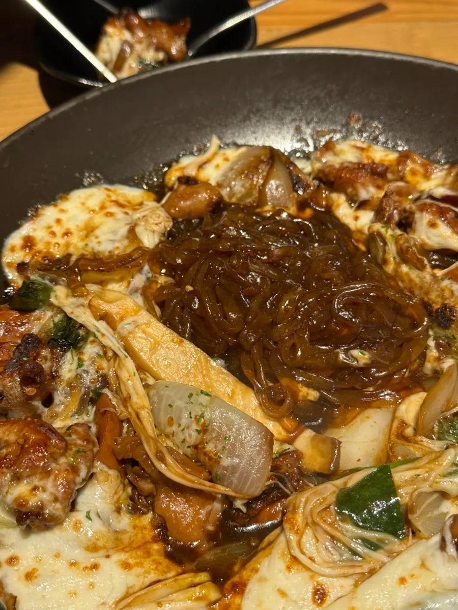 Glass noodles that soaked up the jjimdak sauce