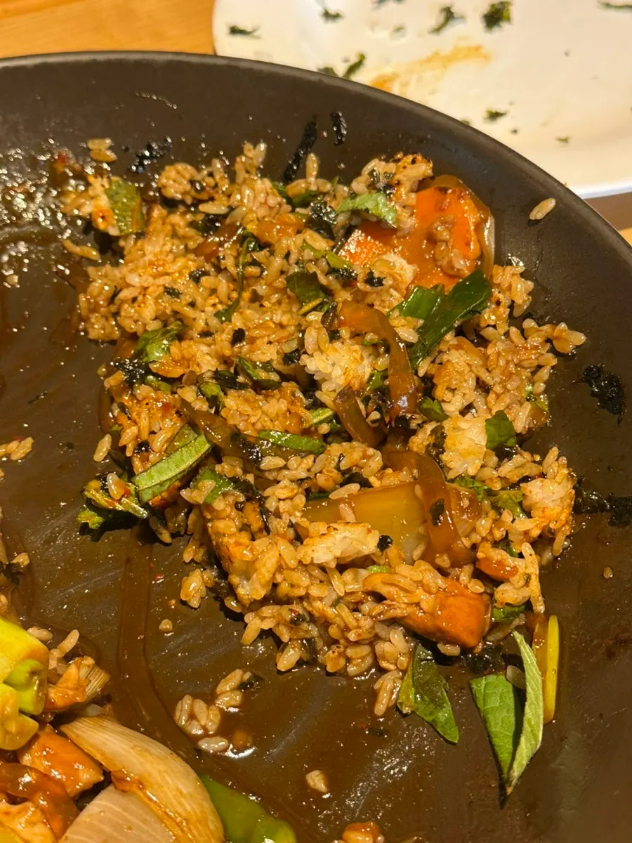 Pan-toasted ongbap dessert