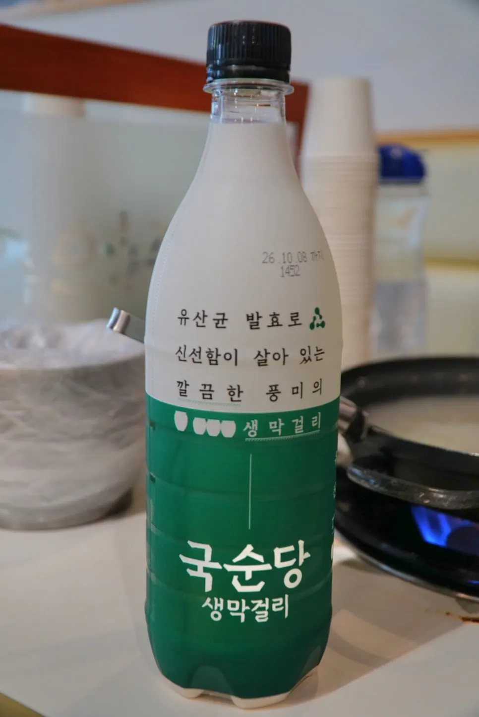 국순당 생막걸리와 족발 조합