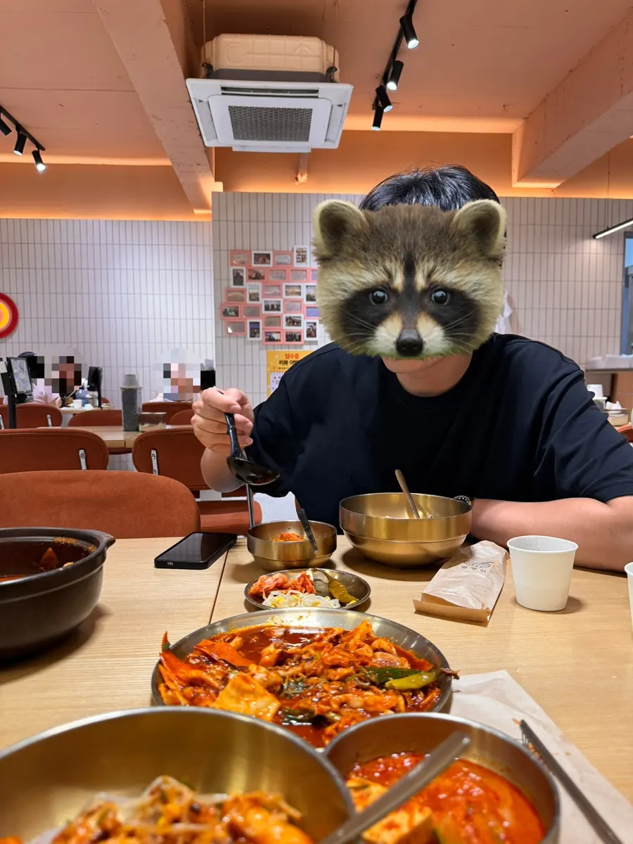 식사를 마친 한상차림