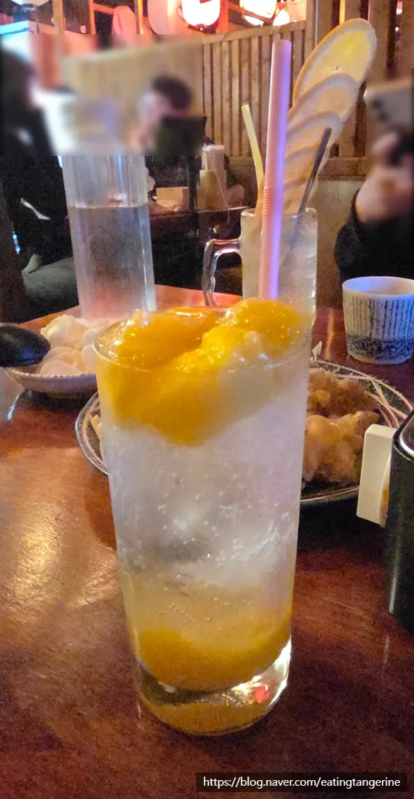 망고와 오렌지 하이볼