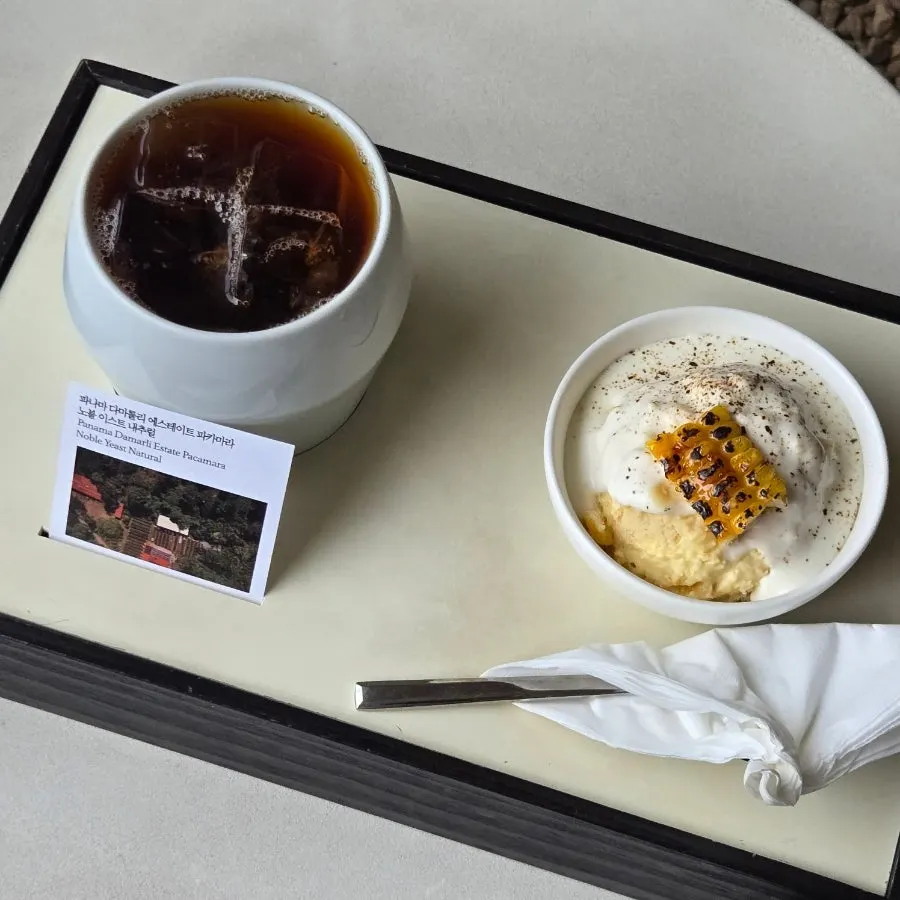 A cup of hand-drip coffee served iced