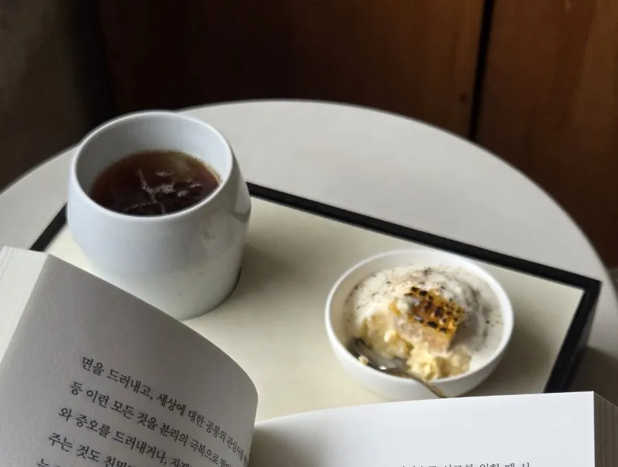 Café seating good for enjoying time alone