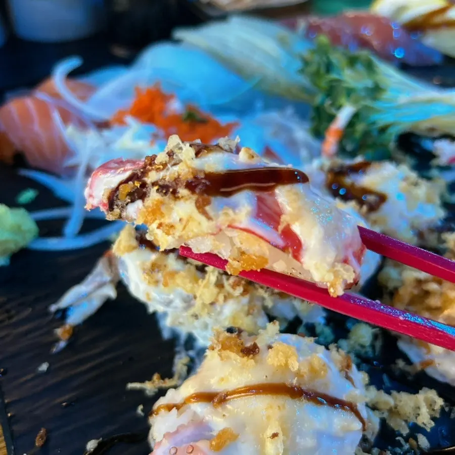 Beef sushi included in the Couple A Plus set