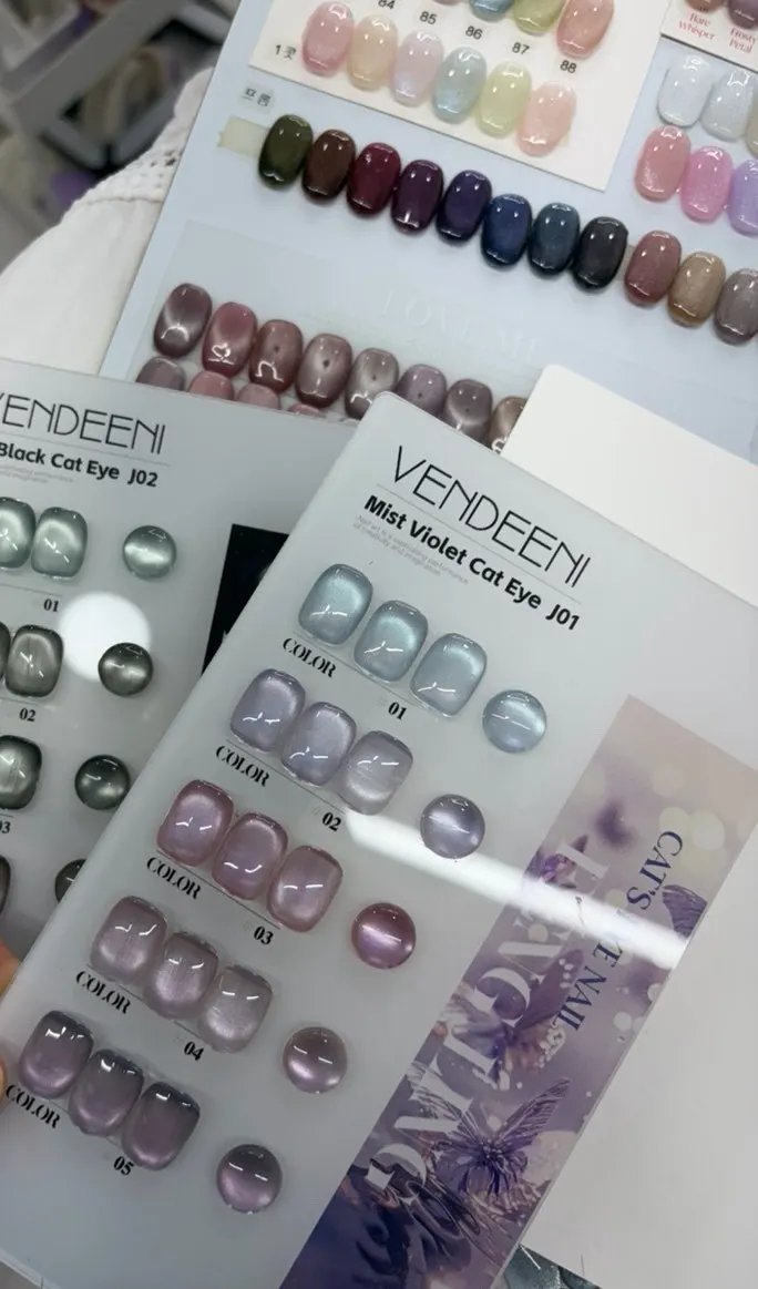 September featured magnetic-nail pedicure design