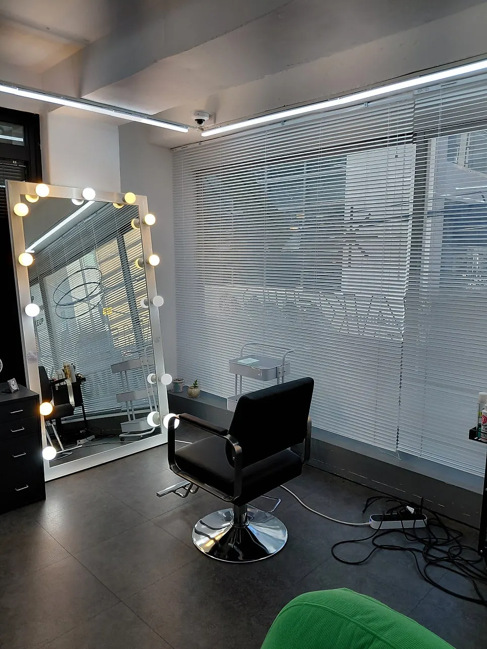 Makeup seating area at Today Makeup