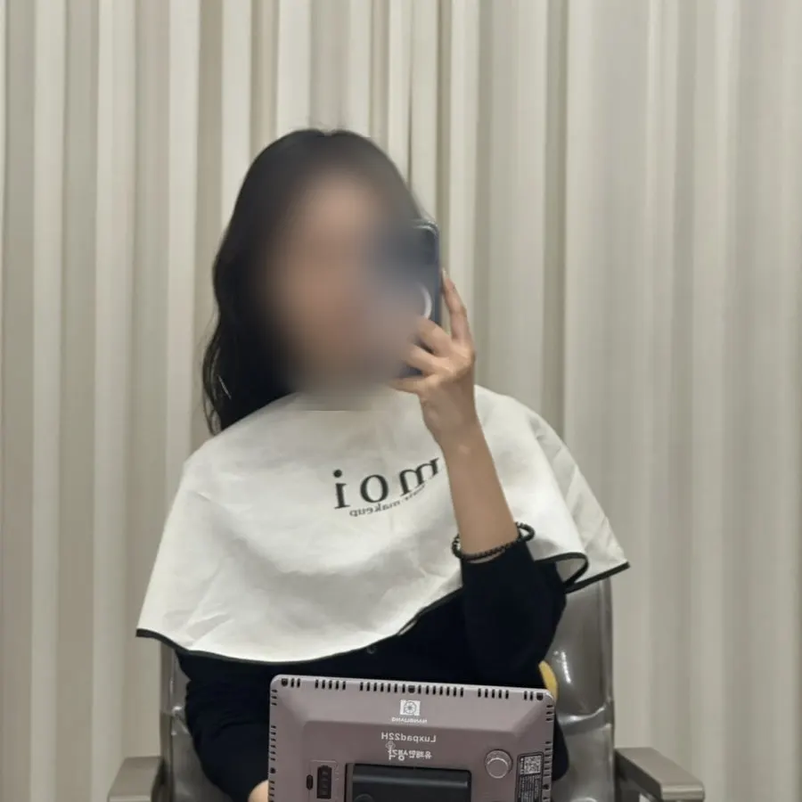 시술 전 비포 상태의 얼굴