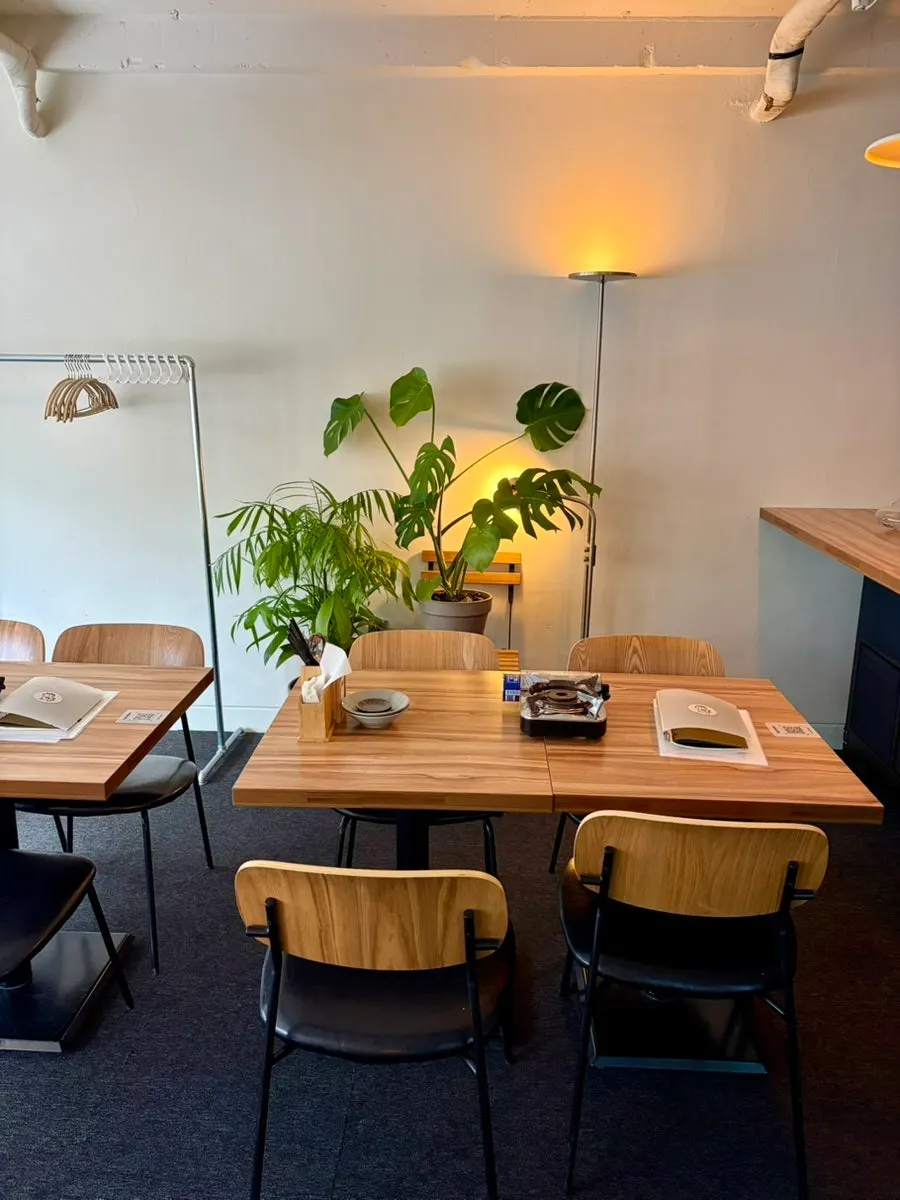Interior near the entrance of the 2nd-floor dumpling bar