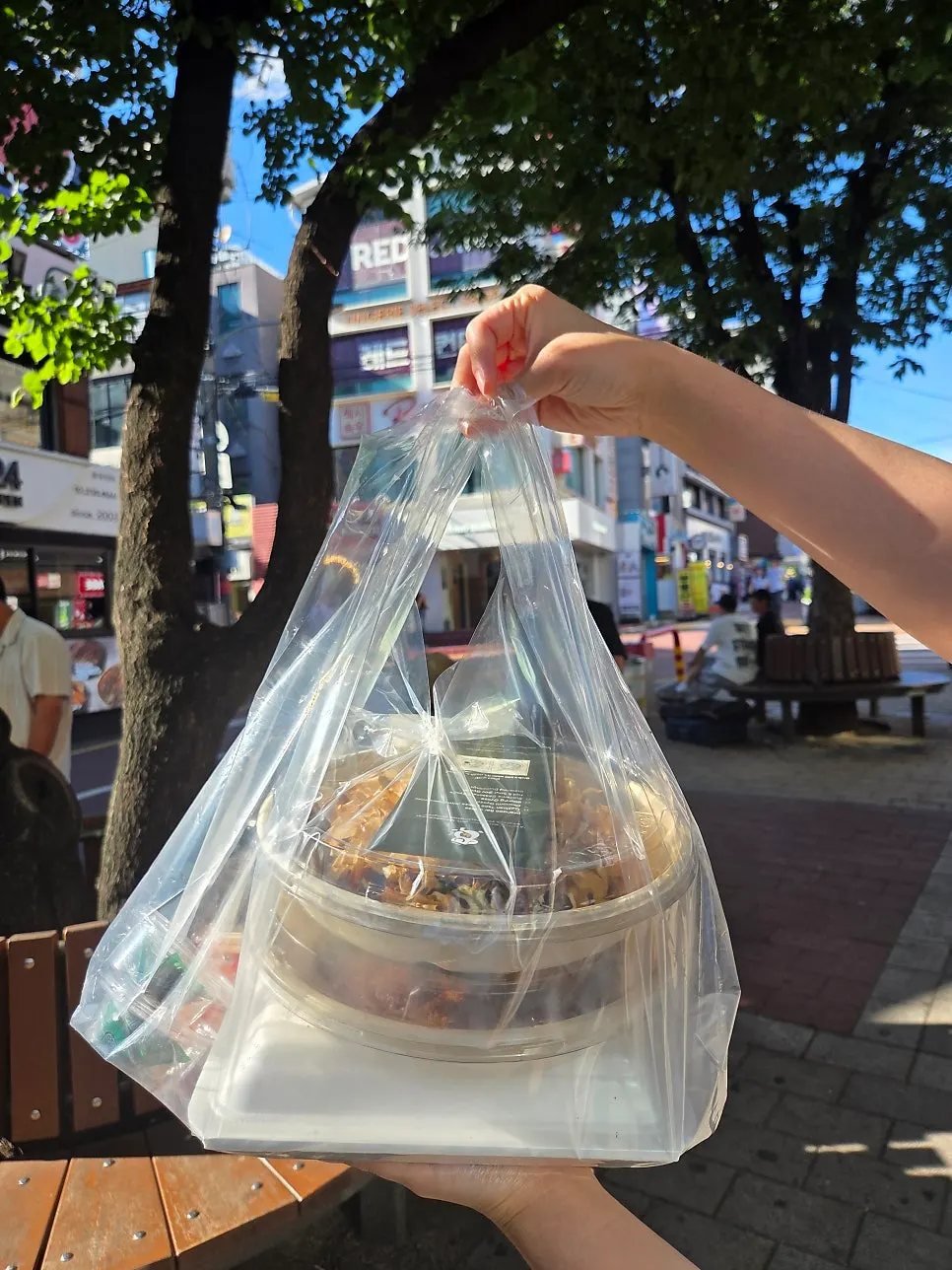Takeout bag picked up from MANDOO BAR