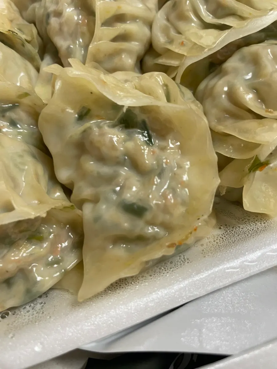 MANDOO BAR meat dumplings that the kids enjoyed
