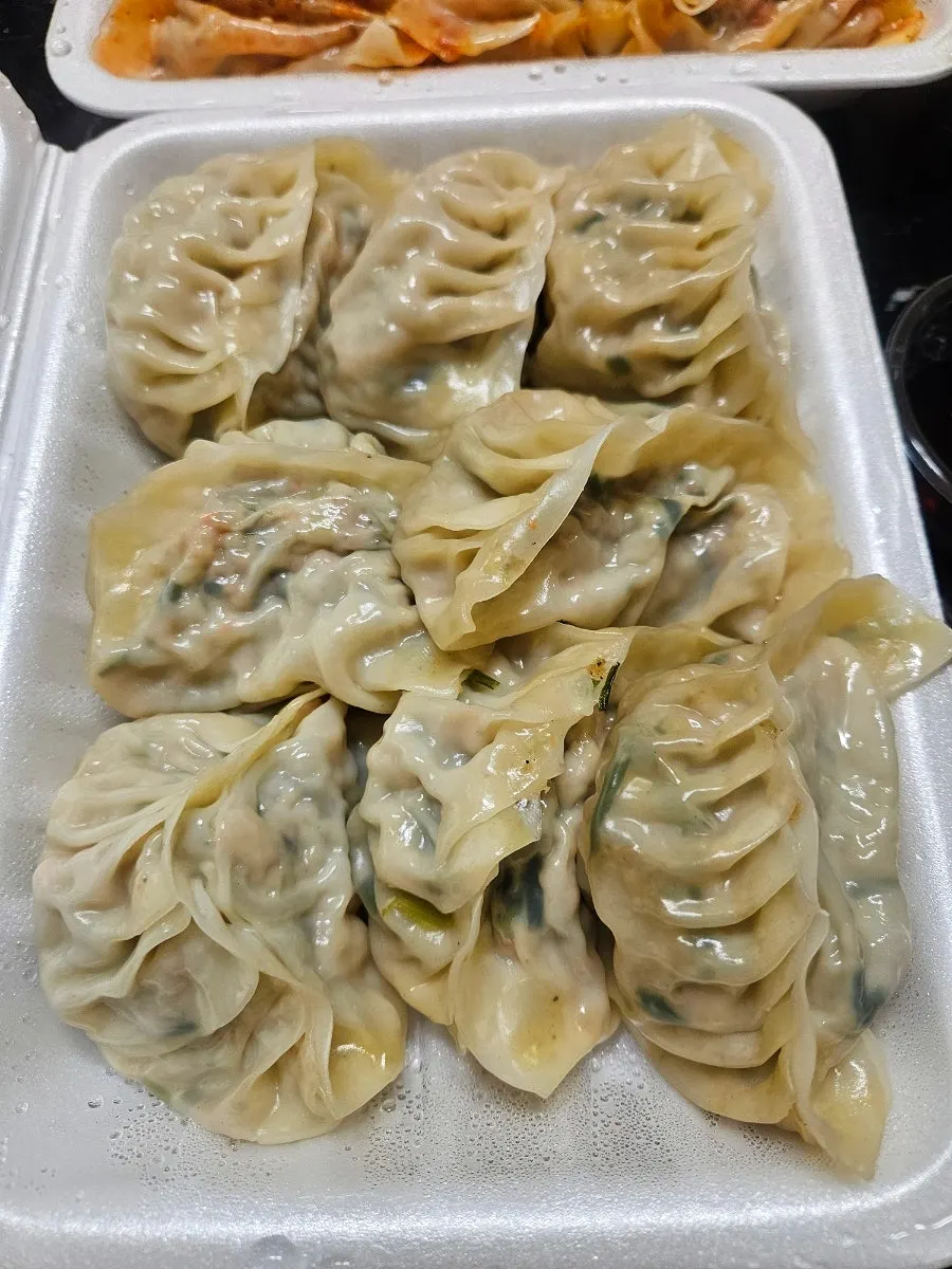 Large steamed meat and kimchi mandu from MANDOO BAR