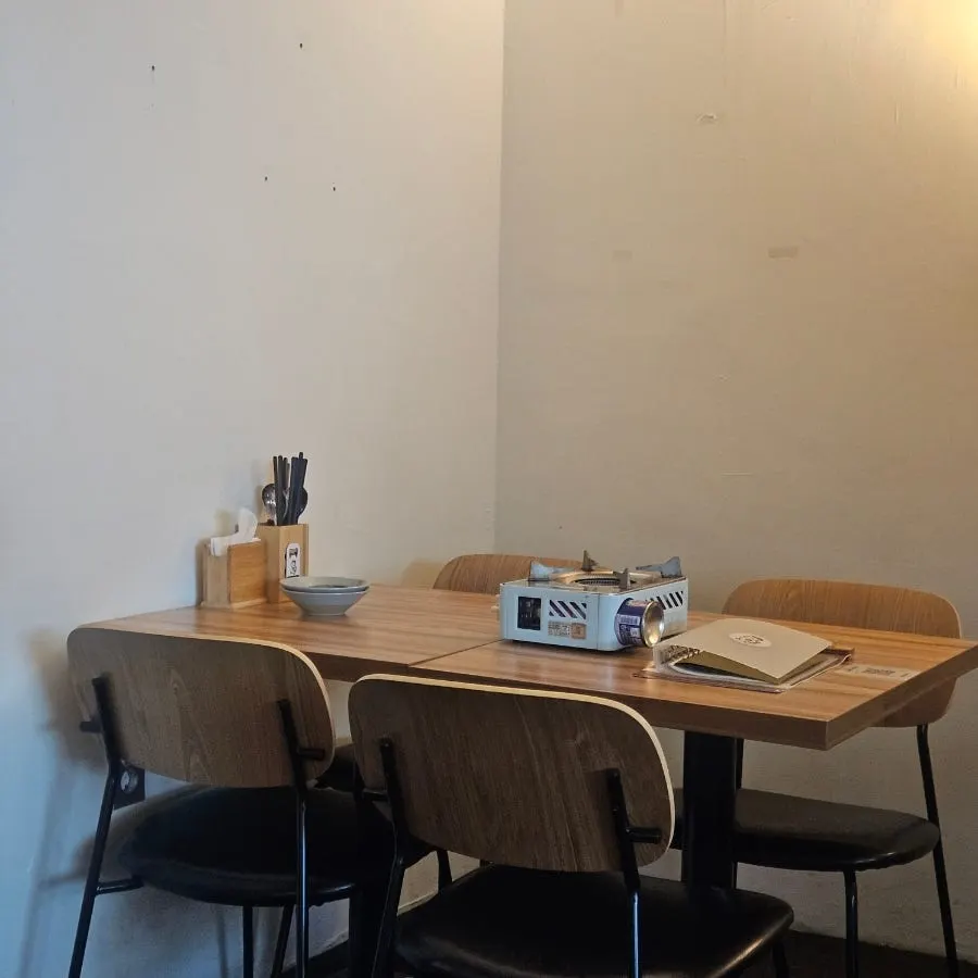 Dining space at MANDOO BAR in Hongdae