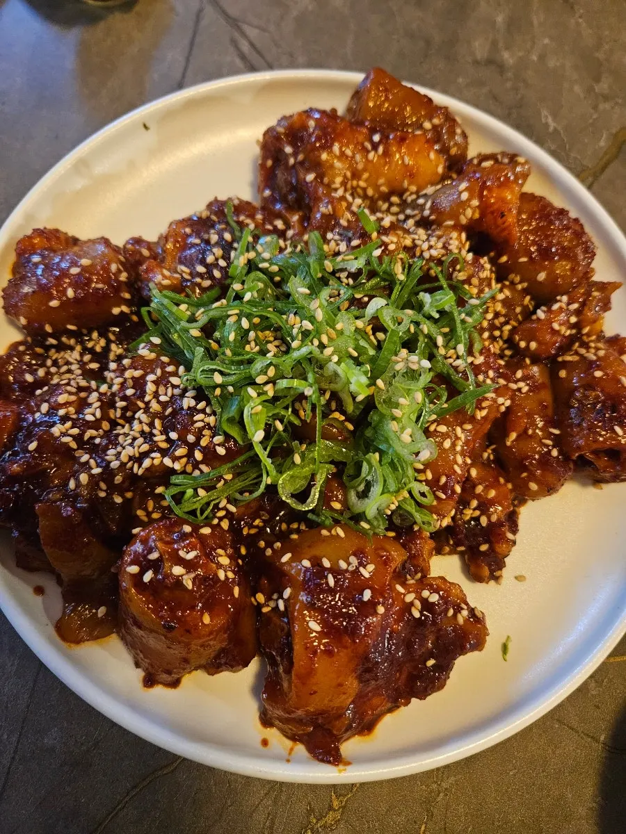 Braised pork tail ordered as a special dish