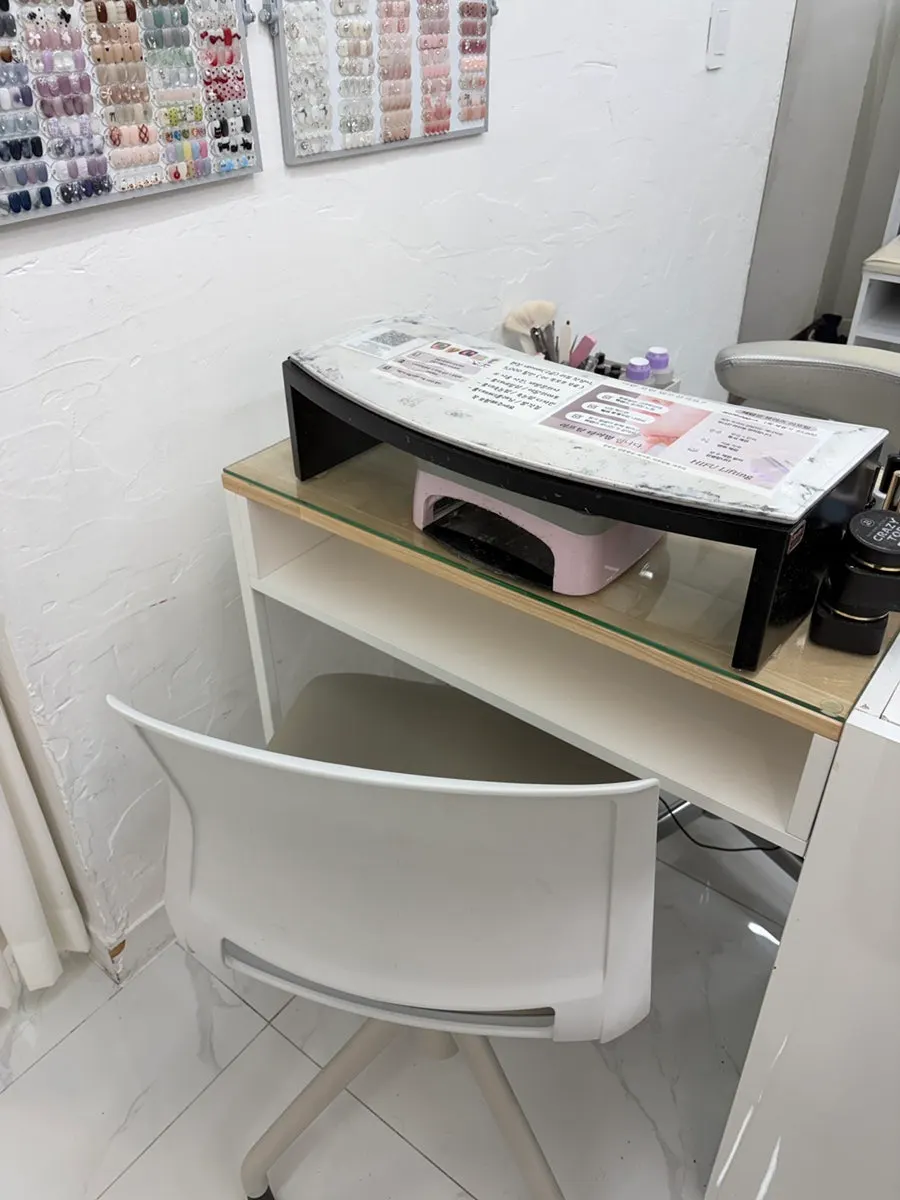 Interior of the nail treatment area