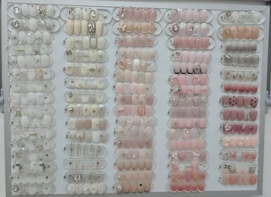 Samples ranging from flashy styles to clean designs
