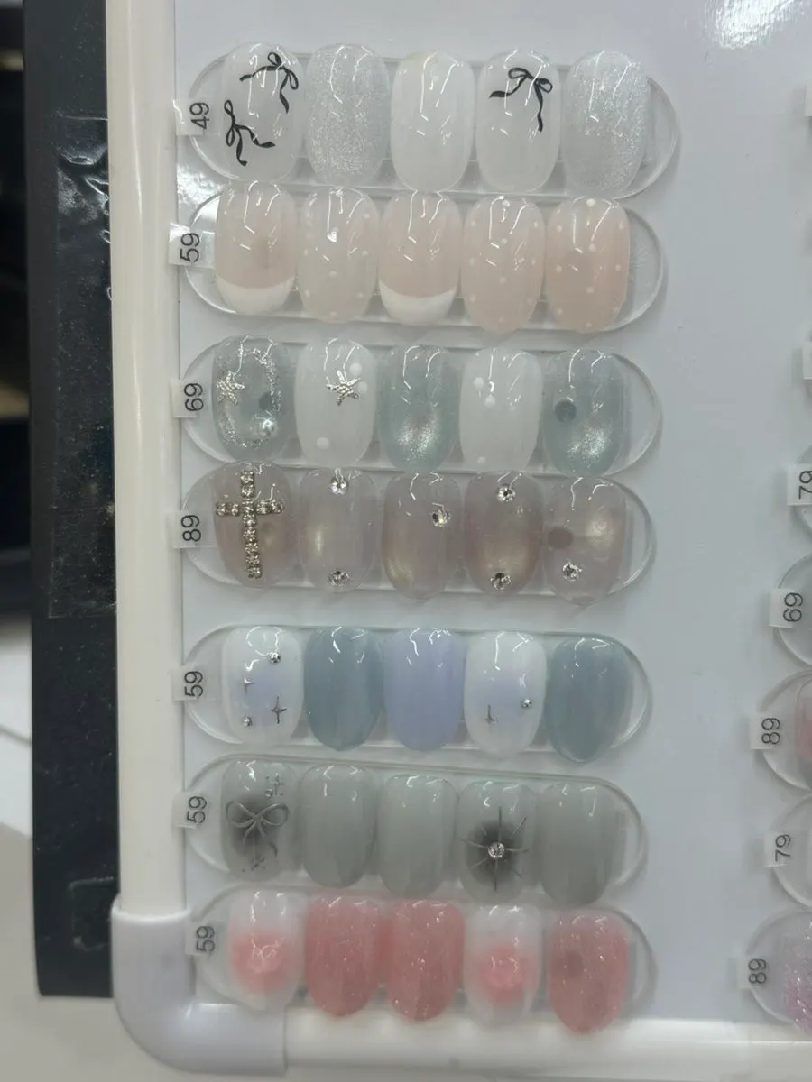 Monthly nail art color designs