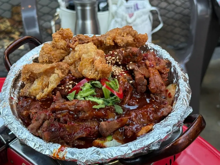 국물닭발 선택 메뉴 사진