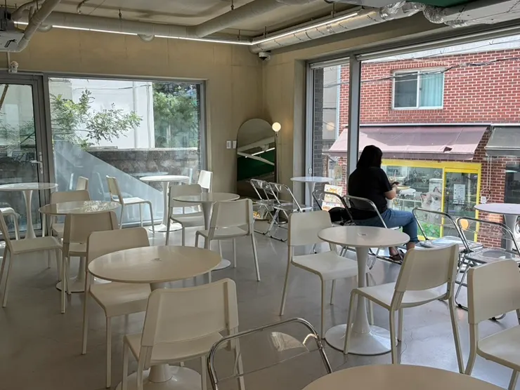 White-toned interior of Think Fruit