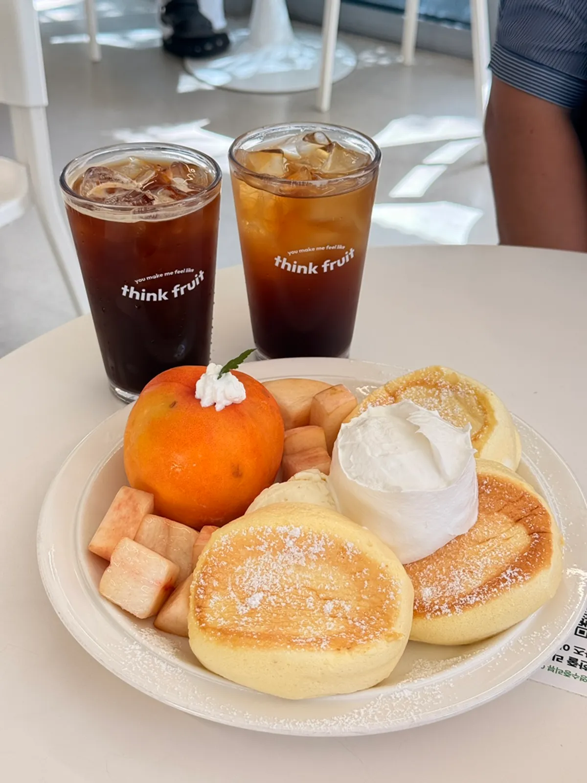 Think Fruit's signature peach soufflé