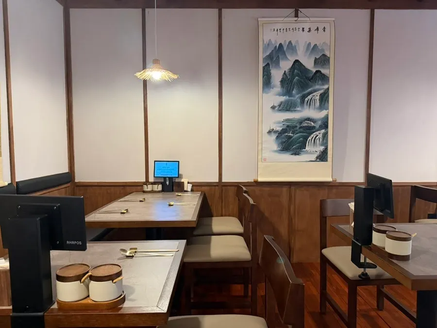 Table seating area at Anok
