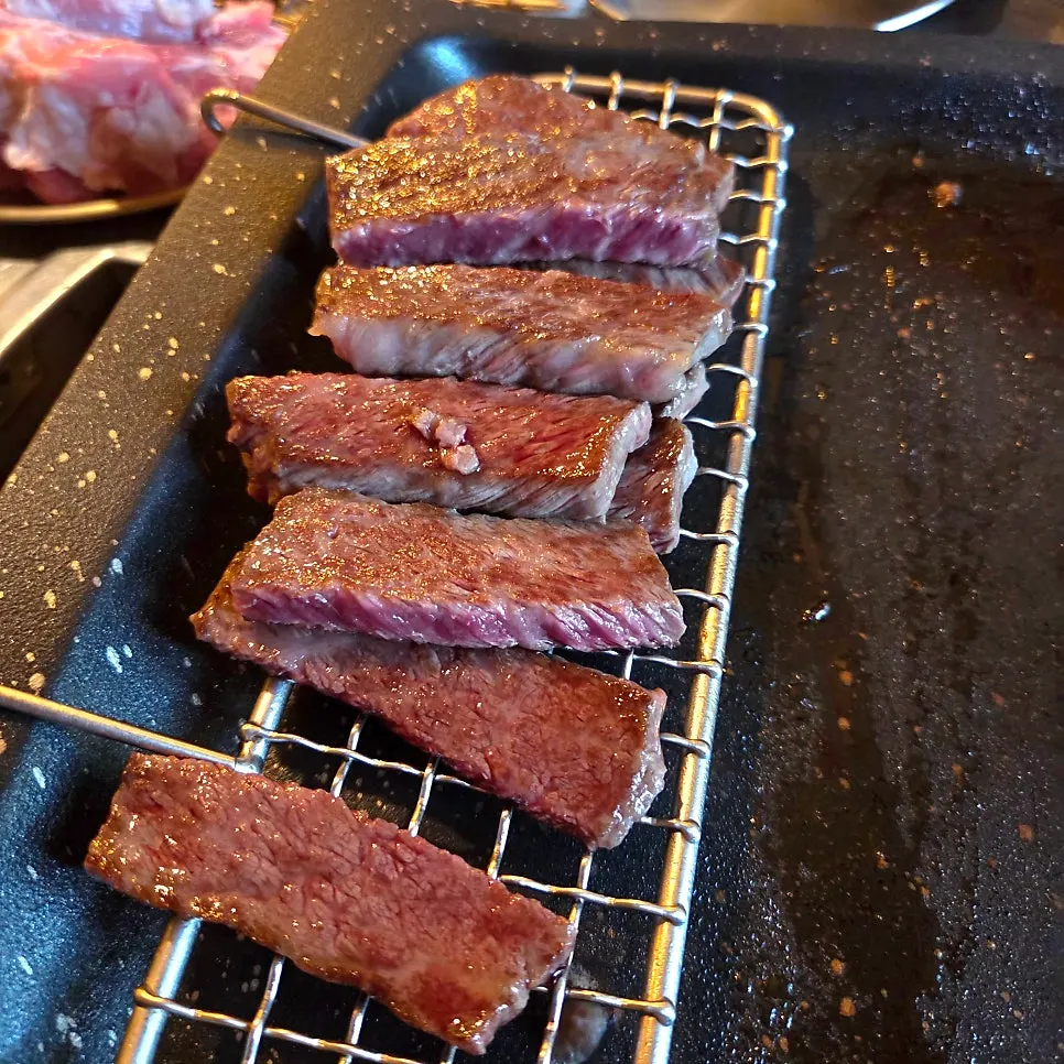 Staff-grilled salchisal ready to eat