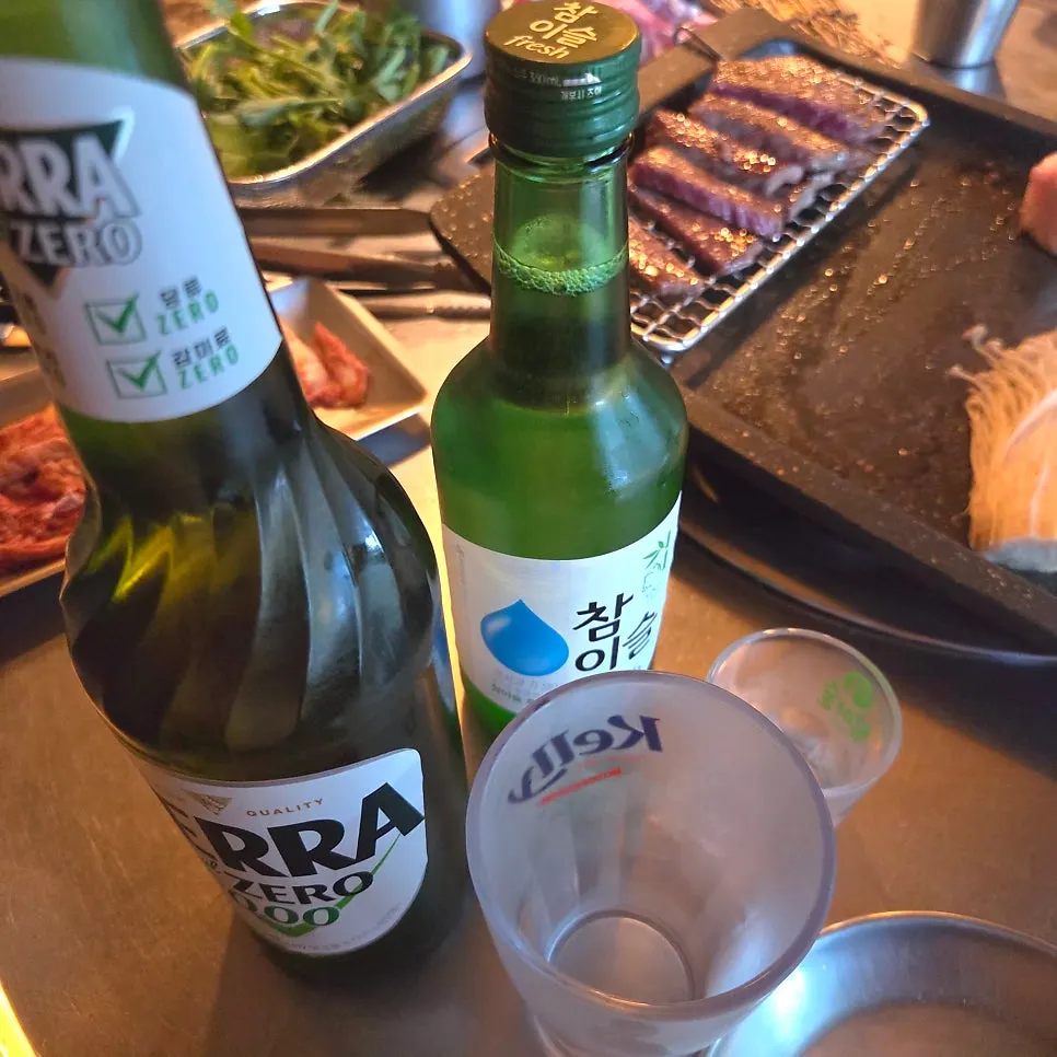 Drinks ordered with the meat