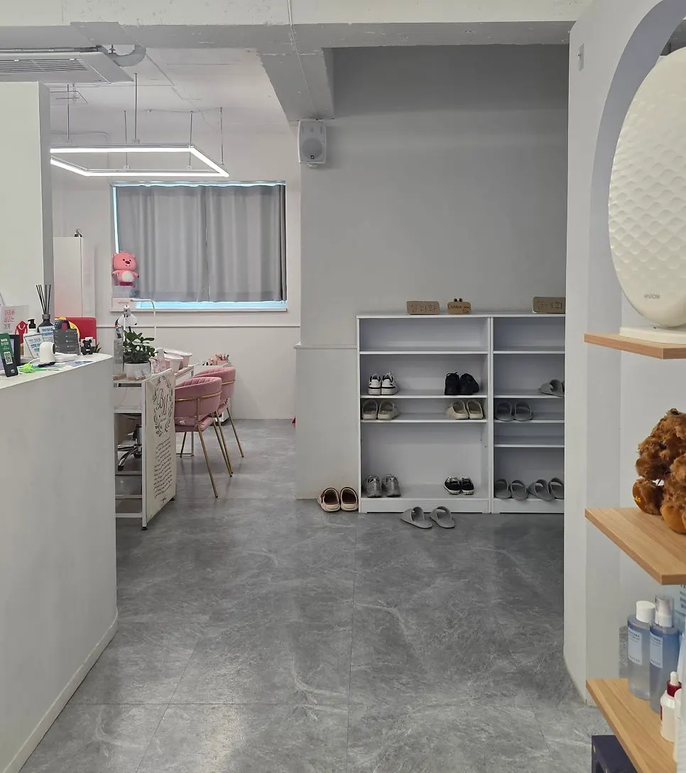 Studio waiting area and interior