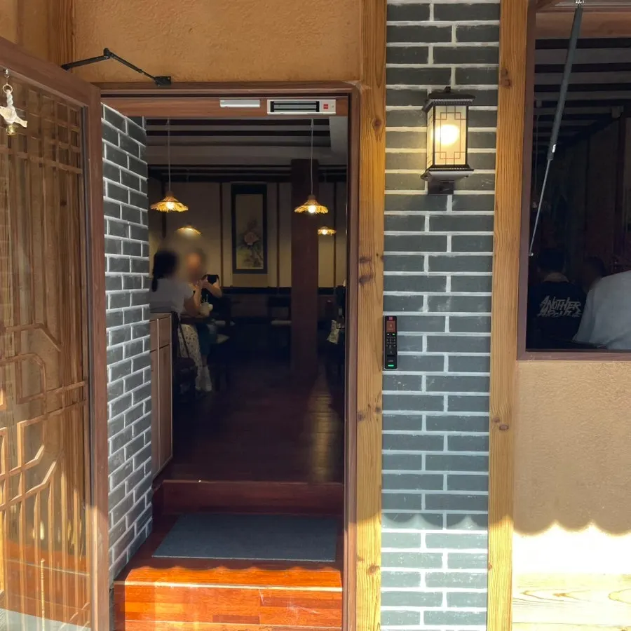 Full view of Anok's hanok entrance