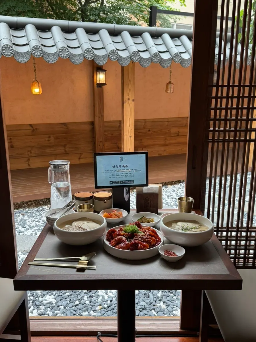 Interior of Anok with impressive hanok-style design