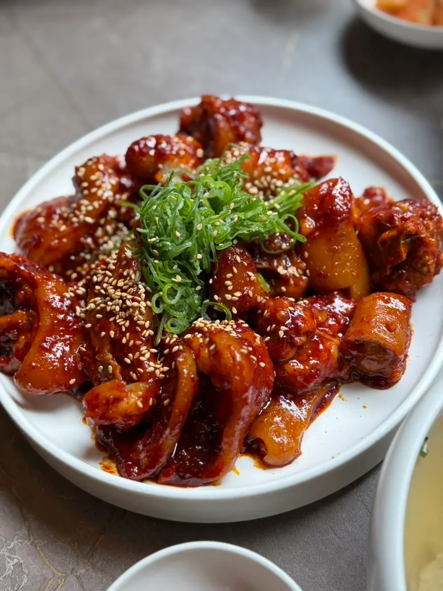 Beef tail jjim with red seasoning sauce