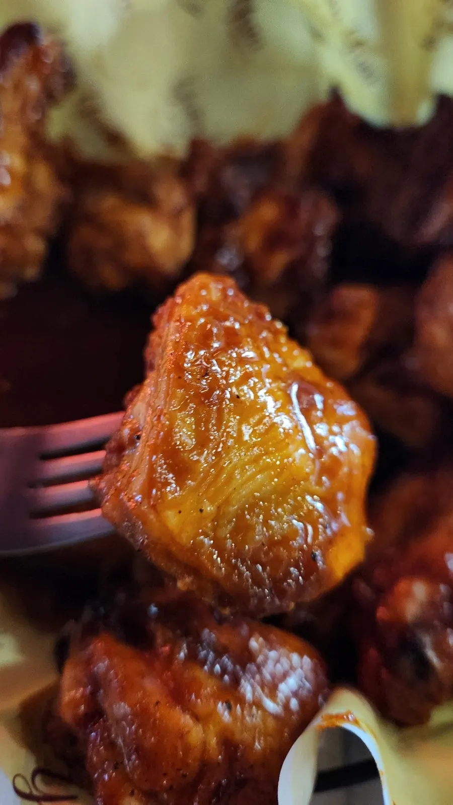 Magma sauce served alongside the Volcano chicken
