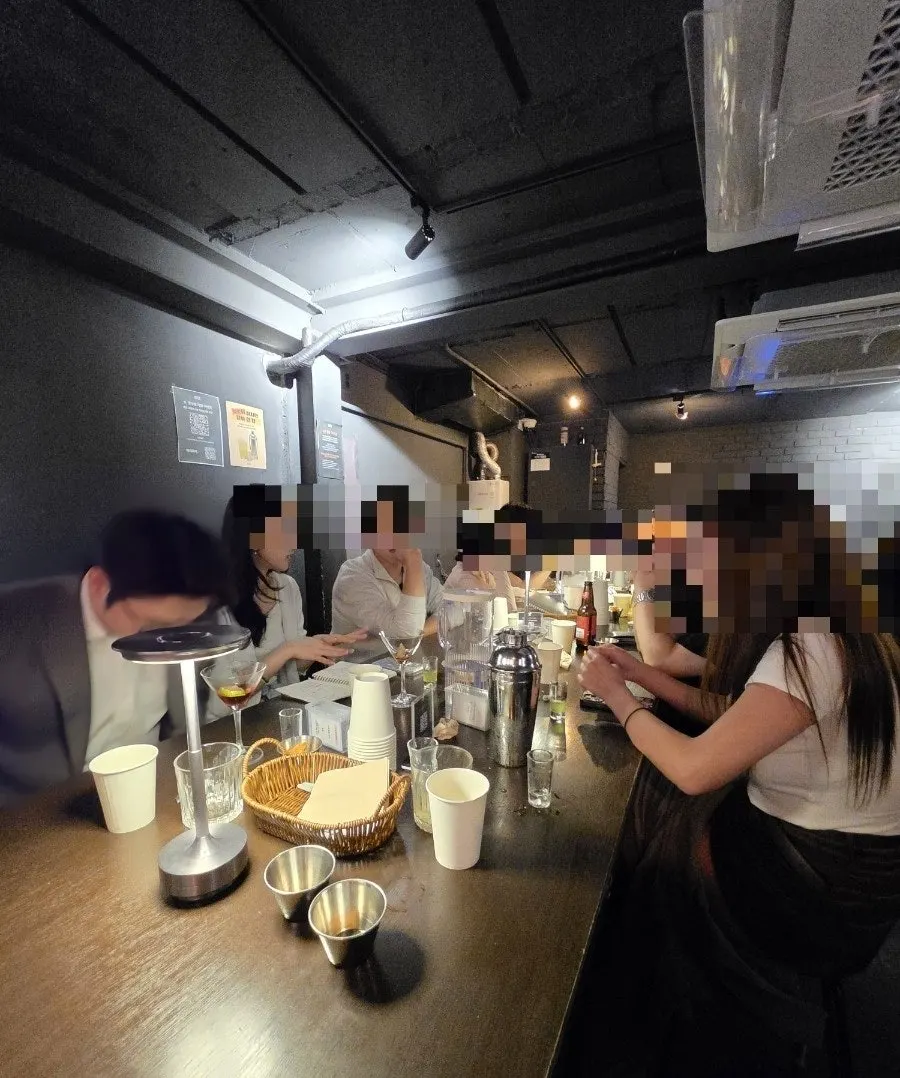 Vertical shot of Woo Woo's interior