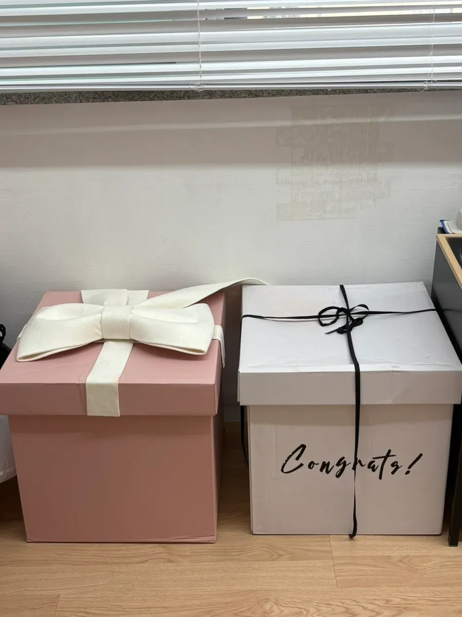 Cake model and chalkboard props