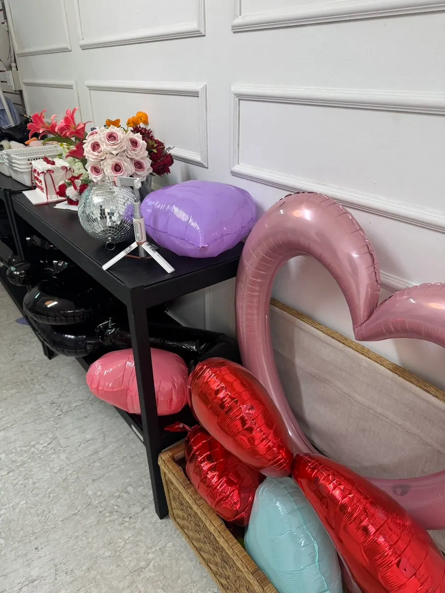 Cake, headbands, and other self photo studio props