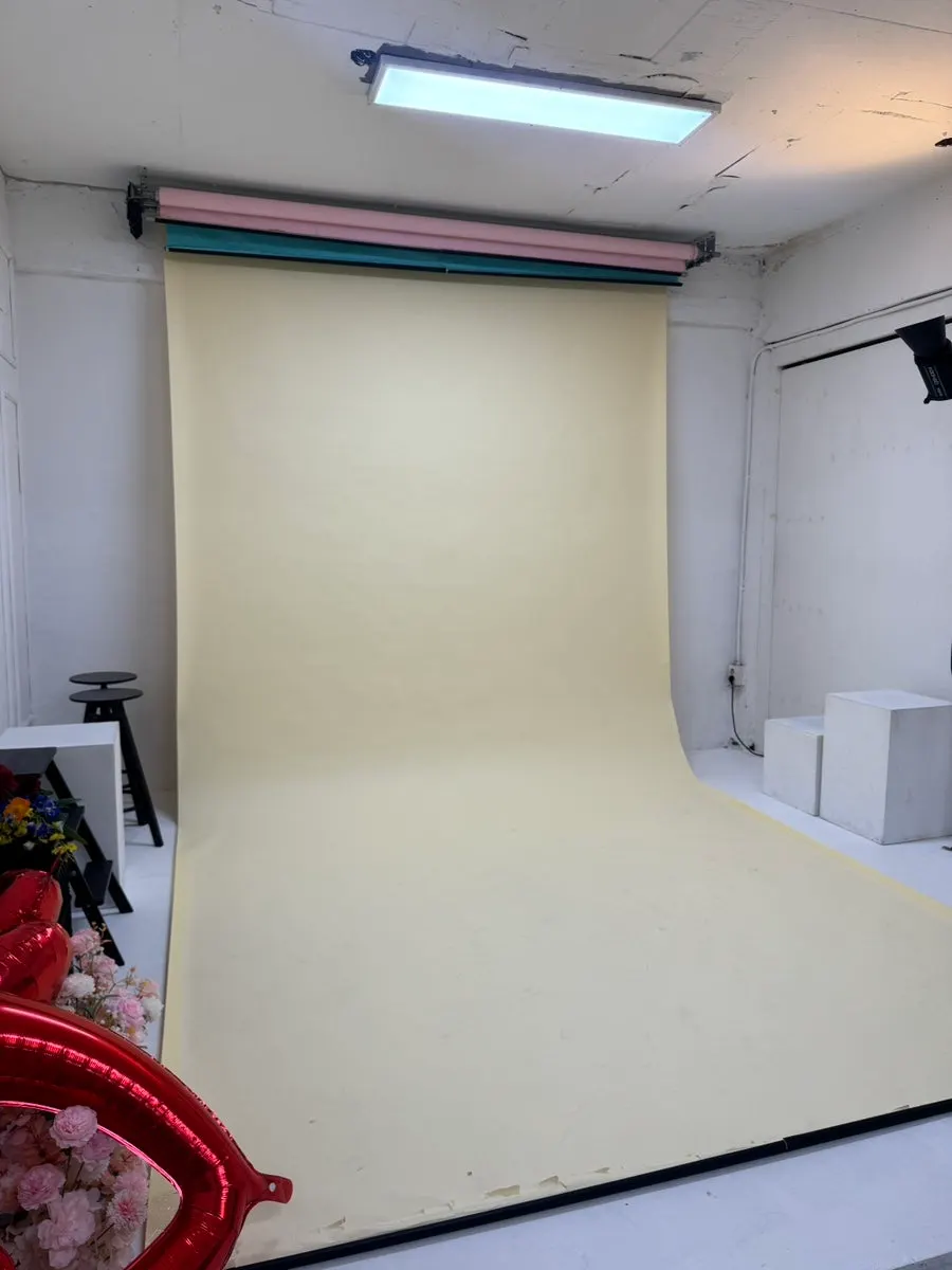 30-minute self photo shoot against a white background
