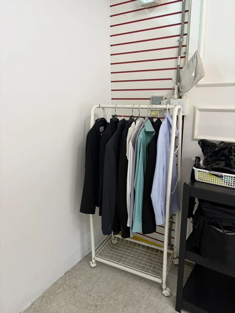 Simple rental outfits prepared at the studio