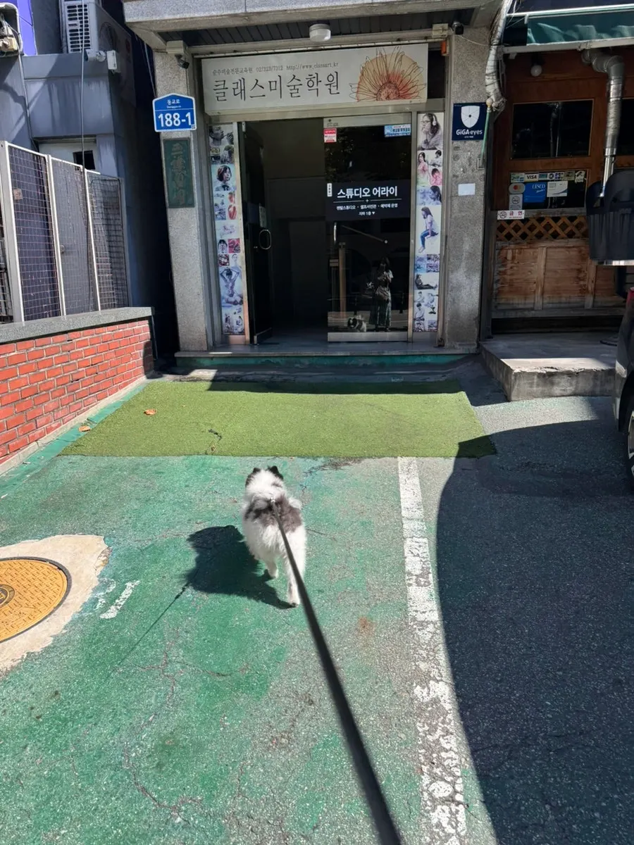 Path to Areye Studio near Hongik University Station Exit 1