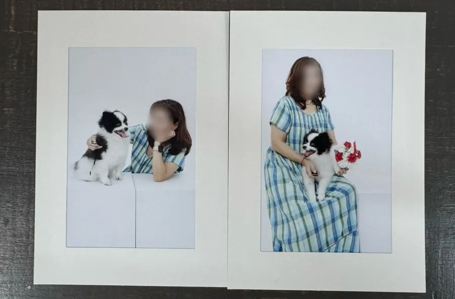 Screen for selecting the final 4 photos