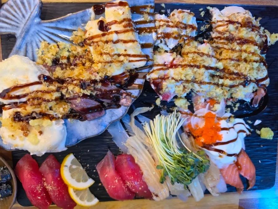 Table setting at Yu Iksang Sushi